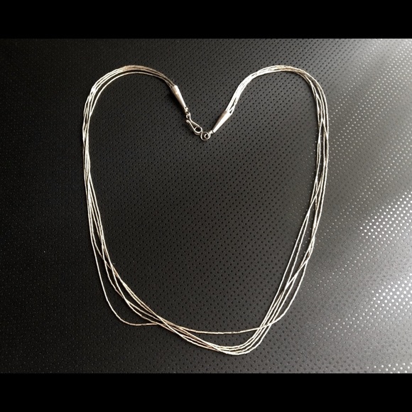 Jewelry - Vtg Liquid Silver Navajo Necklace